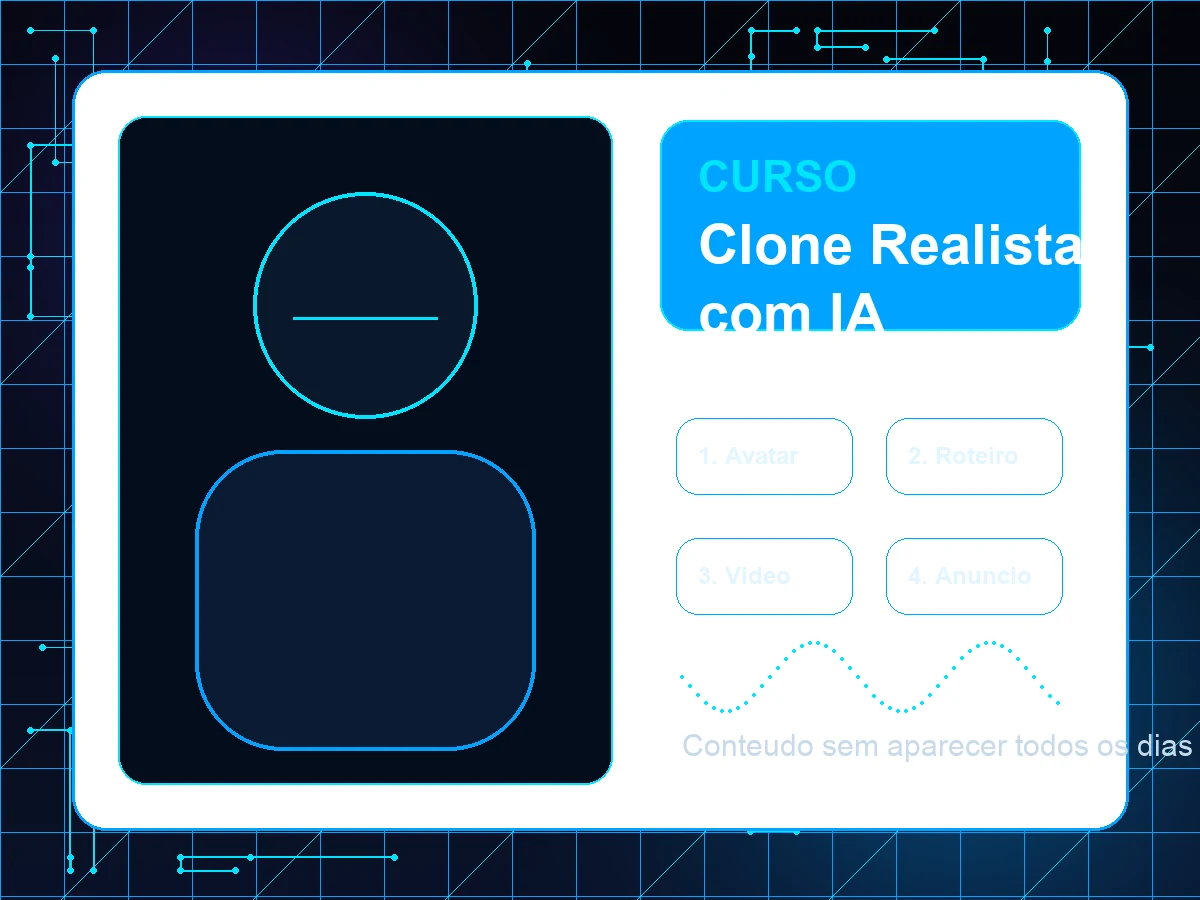 Mockup do curso completo com IA